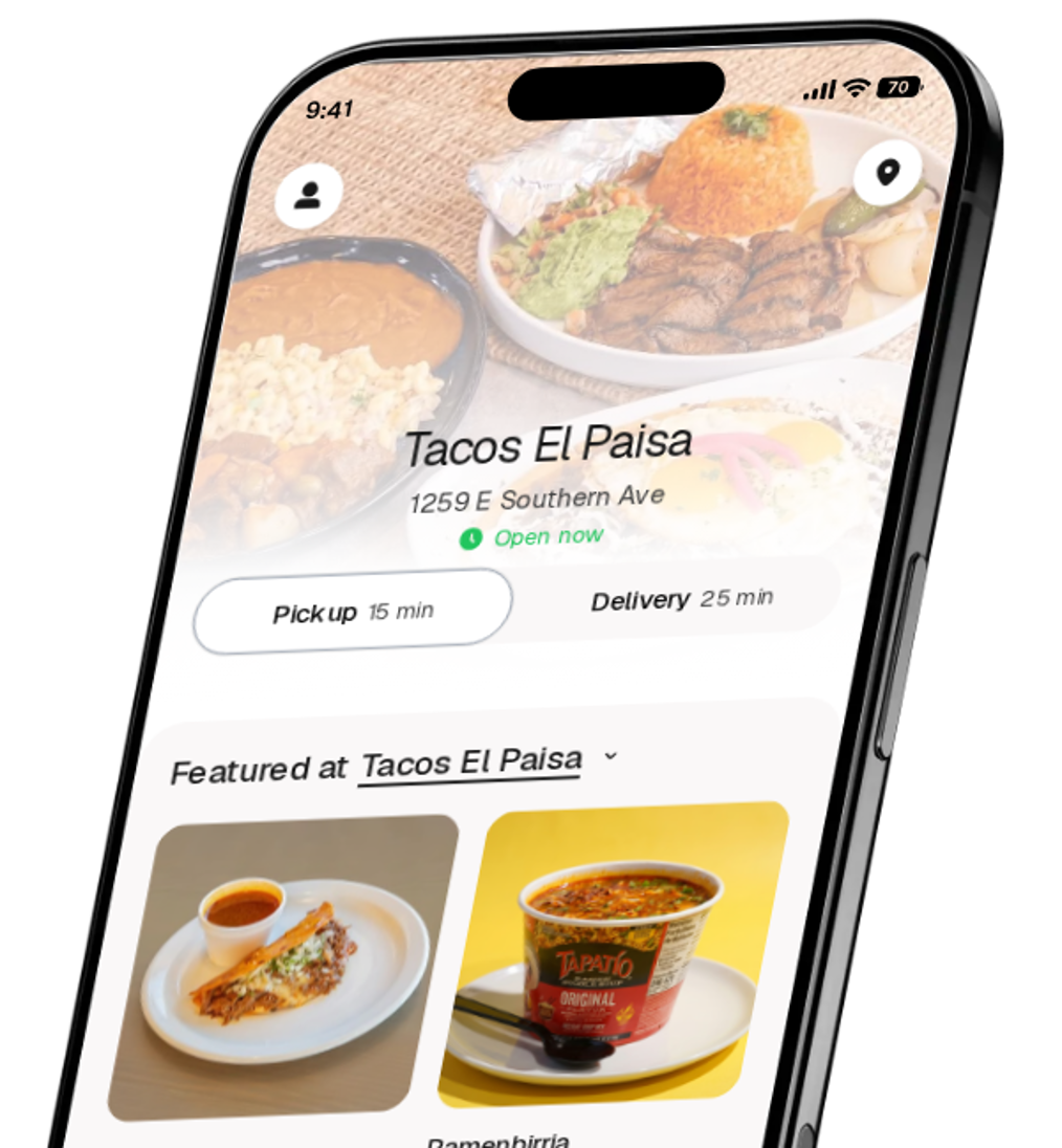 Tacos El Paisa app preview